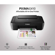 Canon E410 All In One Printer (Include Original Black & Colour Ink 1 set)