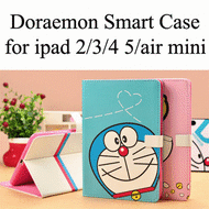 [For apple ipad 2/3/4 ipad 5/air ipad mini/mini2] Doraemon Cartoon Smart Cover case Flip Leather Casing Protective
