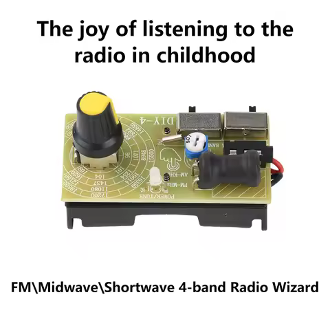 4-Band Digital FM MW SW Radio AM FM Medium Wave Shortwave Receiver broadcasts Headphone Radio Module