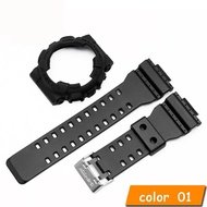 GEEKTHINK Silicone bezel Strap for Casio G-SHOCK Case&Strap Male GA-110 GA100 GA120 GA150 GD-120 /10