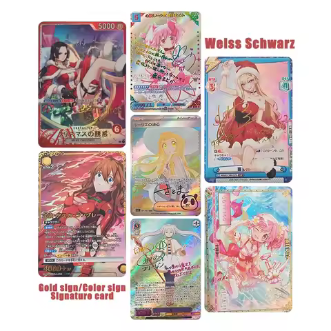 Weiss Schwarz Eva Diy Homemade Hancock Frieren Japanese Anime Character Collection Card Toys Gift