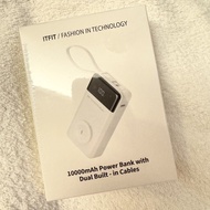 未開封 ITFIT 10000mAh 30W 快充 Power Bank with Dual Built in Cables 充電 雙線行動電源 SAMSUNG
