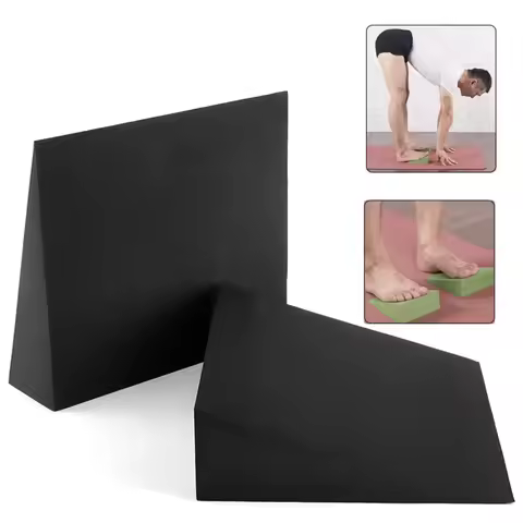 Yoga Wedge Stretch Slant Boards EVA Yoga Wedge Blocks Squat Slant Board Foot Stretch Strength Exerci