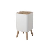 Wood Grain Pop Lid Tall Trash Can (Square 10L) [Big Buyer]
