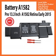Battery A1582 For 13" A1502 Early 2015 Year Free Screwdriver_Original