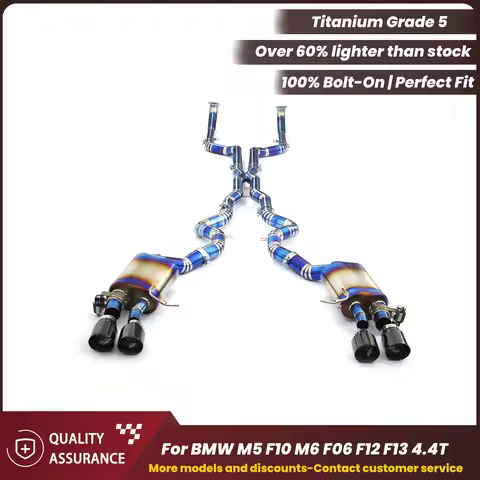Aggressive Exhaust Sound ECCF Titanium Valvetronic Exhaust Catback Exhaust For BMW M5 F10 M6 F06 F12