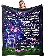 Sweet 16 Birthday Decorations and Gifts for Girls - 16th Birthday Gift Ideas - Sweet Sixteen Throw B