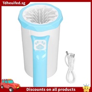 [In Stock]Automatic Dog Paw Cleaner for Large Dogs Automatic Cleaner Dog Paw Cleaner White and Blue