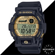 [WatchClubOnline] GD-350GB-1D Casio G-Shock Vibration Alarm Black Gold Men Casual Sports Watches GD350GB GD350 GD-350