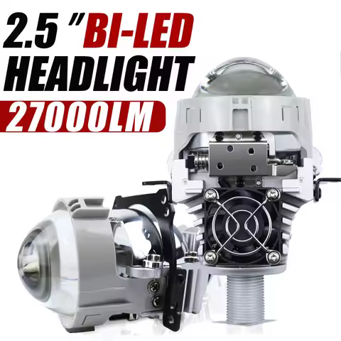 2.5 Inch Bi Led Lens Halo Lights Projectors For H4 H7 9005 9006 3R G5 Car Headlights High Low Beam L