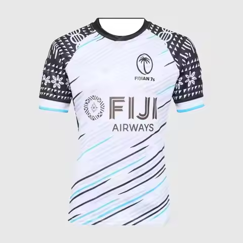 New 2026 T-Shirt Fiji 7s Rugby T-Shirt Fijian Drua Jersey Training Clothes Top Sports Style Beach T-