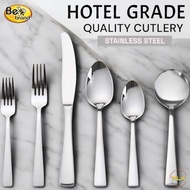 MLK Extra Tebal Hotel Grade Quality Set Sudu Garfu Stainless Steel Spoon Fork Cutlery Tableware Set