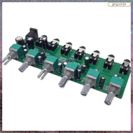 [L E U R] 6 Ways Stereo Mixer Audio Distributor Mixing Board with  Volume Control DC5-24V 1PC 6 Inpu