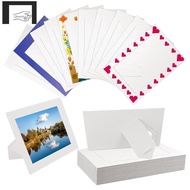 30 Pack Photo Frames Standing White Cardboard Photo Frames for 4 X 6Inch Photos,  with Easel DIY Cra