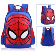 Kid Boy Spiderman School Bag Backpack Free Sling Bag Beg School Kchildren -@ Kanak Superhero Percuma Beg Sling