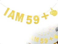 60th Birthday Garland, Funny 60th Birthday Decoration Banner, Glitter Banner Party Accessories, Used