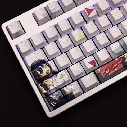 108Keys/Set Yamada Anna The Dangers in My Heart PBT Keycaps Anime Beauty Girl Key cap Cherry Height 
