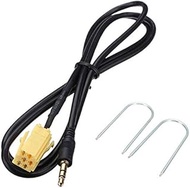 Davitu Cables, Adapters &amp; Sockets - New Car 3.5MM Jack To ISO 6 Pin Connector Aux Cable And U Type Tool
