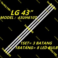 NEW 3PCS/SET 43UH610T 43UF640T 43UF6400 43LH5700 43LH600T LG 43' LED TV Backlight / Lamp TV Backligh
