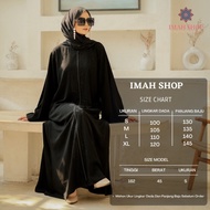 [ Garansi] Abaya Turkey Hitam Gamis Dress Maxi Arab Saudi Bordir Turki