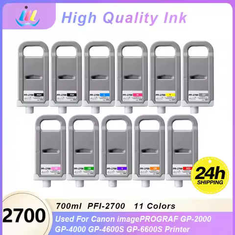 Canon Printer Ink Cartridge PPFI-2700 PFI2700 Full Ink Cartridge With Pigment Ink For Canon imagePRO
