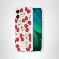 Kate Spade New York iPhone 17 Case - Compatible with MagSafe - Designer Phone Case - Cherry Dot Gems
