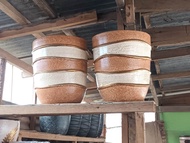 BIG BROWN CLAY POTS 14*12