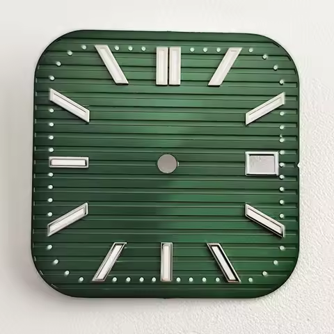29.5mm NH35 dial square striped dial NH35nh36 movement men's square watch accessories