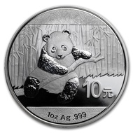 2014 1 oz Chinese Panda Silver Coin 1 oz 99.9 % Silver, in original mint capsule.