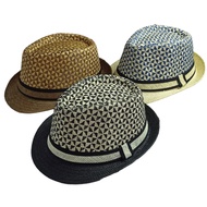 KIAMA - Fedora Hat with Black Striped Fedora Hat