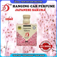 🌸 DWANGI Fresheners Japanese Sakura Car Home Perfume Hanging Packaging Kotak Pewangi Kereta 12ml Ori