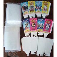 POPCORN BOX 9X5 AND PLASTIC 11x30