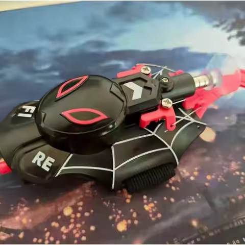 Fully Automatic Peripheral Spiderman Web Shooters Spider Silk Launcher Rope Device Cosplay Toys Prop