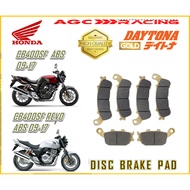 HONDA DISC BRAKE PADS CB400 SUPER 4 ABS 09 - 17 , CB400SF ABS 09 - 17 , CB400SF REVO ABS 09 - 17 GOL