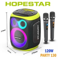 HOPESTAR PARTY600/PARTY130 ลำโพงบลูทูธ ปาร์ตี้ 300วัตต์ พร้อมไมโครโฟนลอยน้ำ 2 ตัว ไมโครโฟนปรับได้ ไฟ