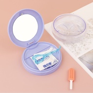 AT-🚀Tooth Socket Cleaning Case Portable Mirror Tooth Socket Storage Box Non-Leaking Double Layer Tooth Socket Box Retain