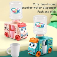 Kids Cute Mini Water Dispenser Fun Children's Bus Mini Kitchen Dispense Toy Toy Simulation O3P0