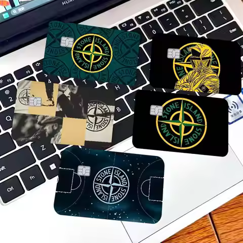 Classic Luxury Logo S-Stone I-IslandS Diy Credit Debit Card Sticker Party Sticker Decoration Waterpr