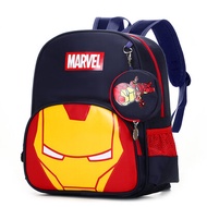 Superhero Captain America Iron Man Handheld Backpack for Boys And Bé Gáis Kindergarten Kids Bag Doub
