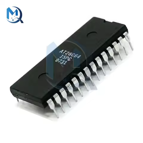 5V 28Pin AT28C64-15PC EEPROM Parallel 64K 8K*8 CMOS PDIP IC Chip microcontroller Low Power High Reli