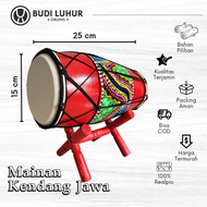 Mainan Tradisional Anak Kendang Jawa Jaranan Kulit Asli Motif Unik Berkualitas
