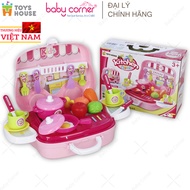 Đồ Chơi Hộp Bếp Nấu Ăn Hình Ô Tô Toys House Cho Bé 3Y+