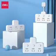 Deli Power adapter 3Power Strip Socket Extension Board Multi-Port Plug Extension Cord Socket4.6