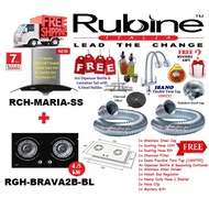 (FREE SHIPPING WARRANTY 7 YEAR)RUBINE RCH - MARIA - SS( Cooker Hood ) + RGH - BRAVA2B - BL / RGH-VIS