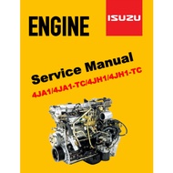 ISUZU ENGINE 4JA1 / 4JA1-TC / 4JH1 /4JH1-TC SERVICE WORKSHOP MANUAL