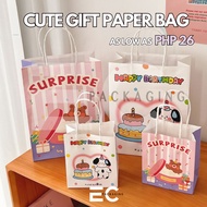 [EC] Cute Printed Paper Bag Takeout Bag For Food/Drinks Aesthetic Disposable