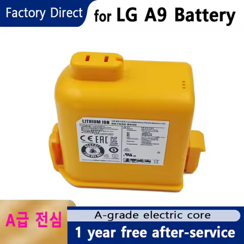 NEW 5.0/6.0Ah Vacuum Cleaner battery EAC63758601 for LG Cord Zero A9,Cord Zero A9+,A9, Cord Zero A9 