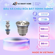 AZ HOME Sink Drainage Siphon, Odor Prevention, Garbage and Sediment Filter, 304 Stainless Steel, 110