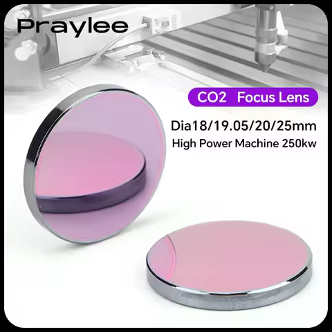 Co2 Laser Focus Lens 18mm 19.05mm 20mm 25mm C02 Laser Focusing Lens for Laser Engraving Cutting Mach