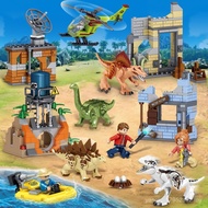 Zhegao971009Jurassic Dinosaur Park Tyrannosaurus Rex Escape Adventure Children Assembled Building Bl